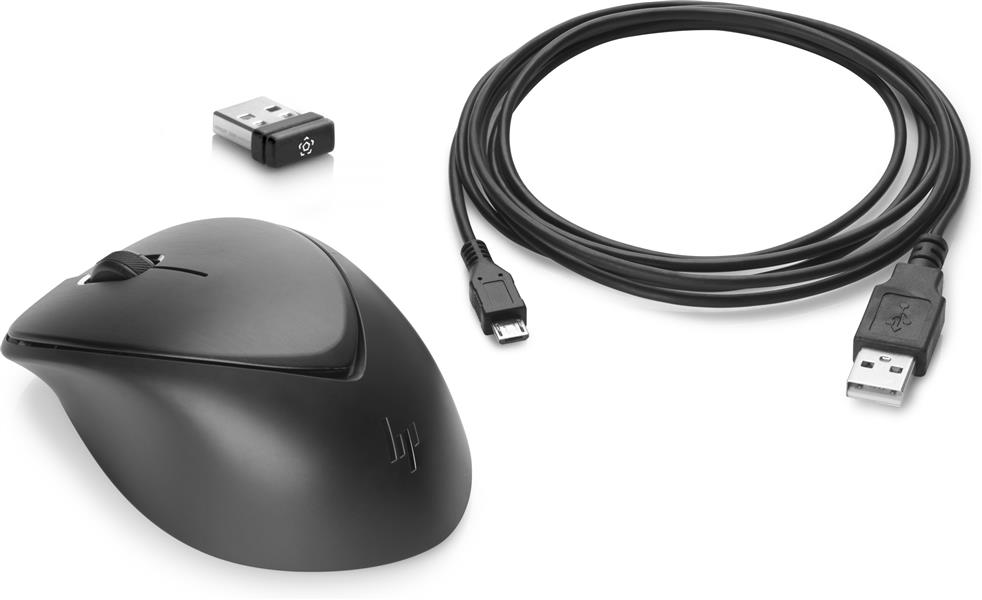 HP Wireless Premium Mouse muis RF Draadloos Laser 1200 DPI Ambidextrous