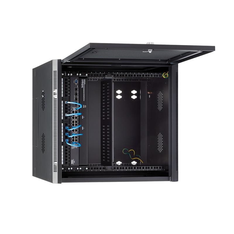 StarTech.com 12U 19"" Wandmonteerbaar Netwerk Cabinet, Diepte 51cm (20""), 4 Post, Afsluitbaar IT Rack met Schap, Geventileerd Data Rack voor Switch, 