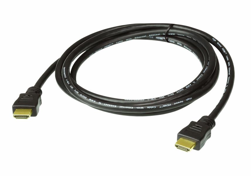 Aten HDMI kabel 3 m HDMI Type A Standaard Zwart