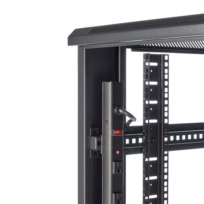 StarTech.com RK4236BKB rack 42U Vrijstaande rek Zwart