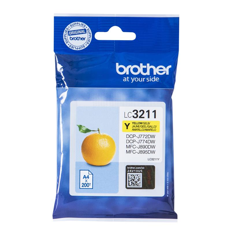 Brother LC-3211Y inktcartridge Origineel Geel