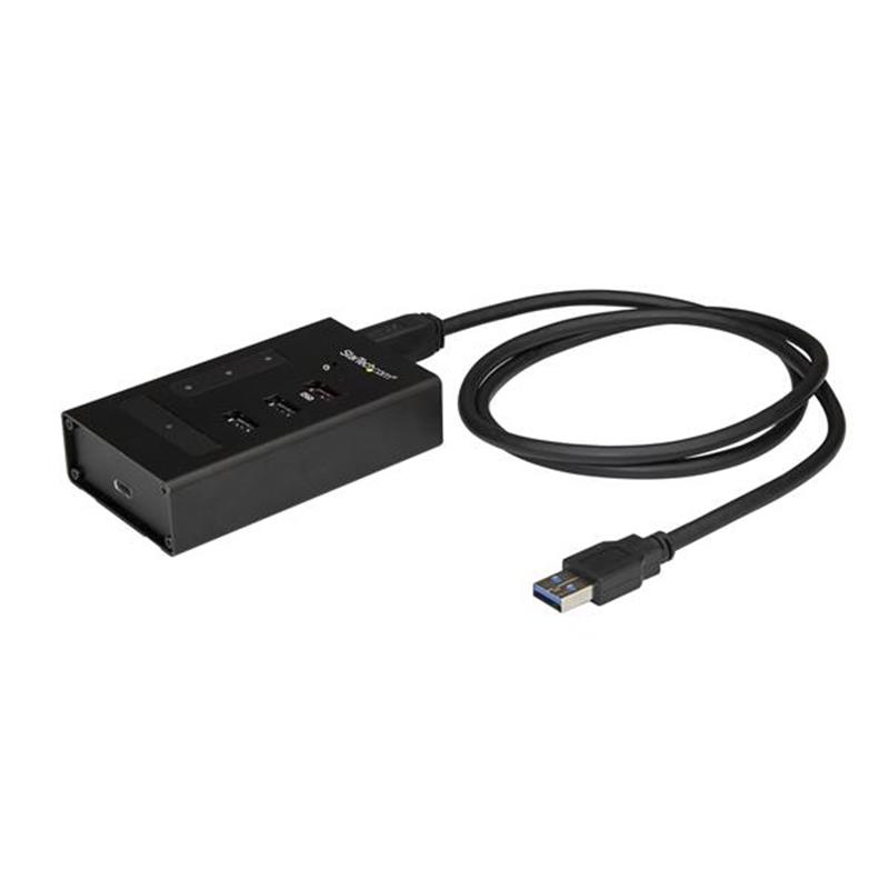 StarTech.com 4 poorts USB hub USB-A naar 3x USB-A en 1x USB-C USB 3.0 metaal