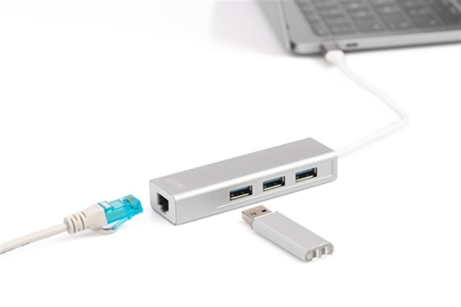 3 PORT USB 3 0 TYPE C HUB GIGABIT