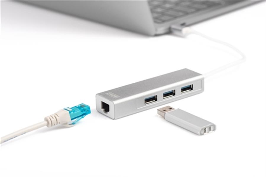 3 PORT USB 3 0 TYPE C HUB GIGABIT