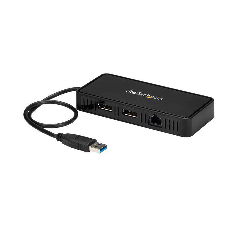 StarTech.com USB naar dual DisplayPort mini docking station 2x 4K 60Hz GbE USB 3.0