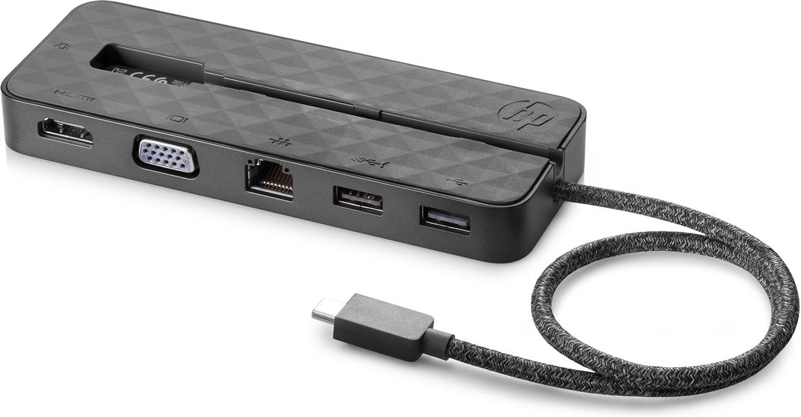 HP USB-C Mini Bedraad USB 3.0 (3.1 Gen 1) Type-C Zwart