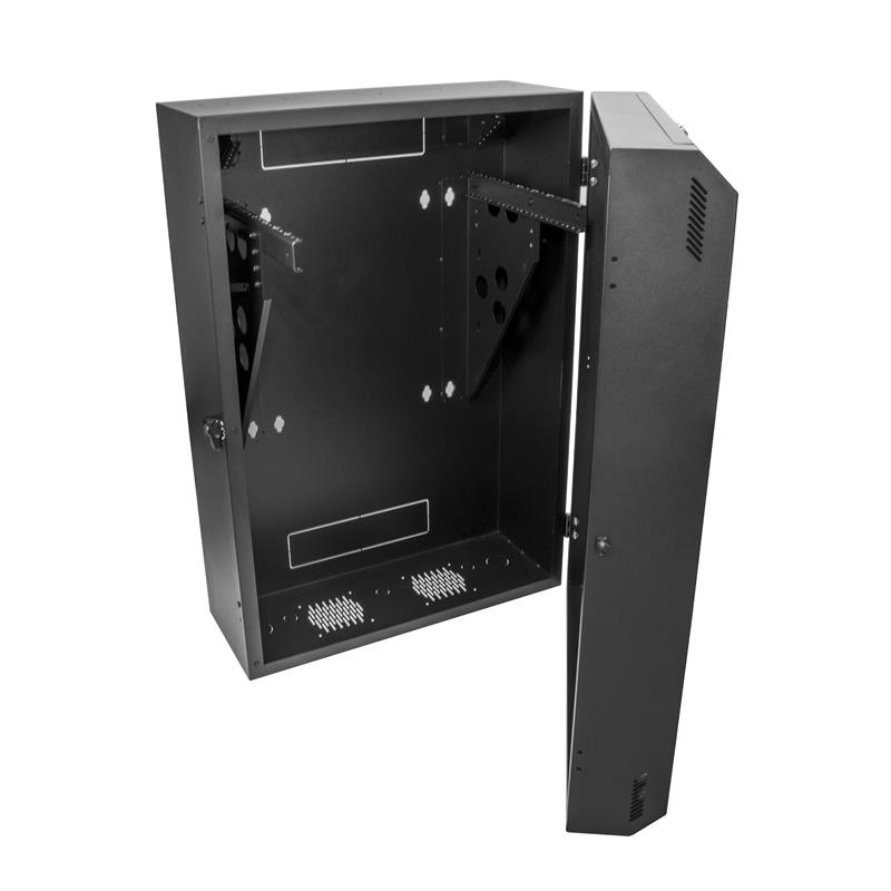 StarTech.com 8U 19"" Verticaal Wandmonteerbaar Server Rack Cabinet, Low Profile 38cm (15""), Diepte 76cm (30""), Afsluitbaar Rack met 2U voor Switch P