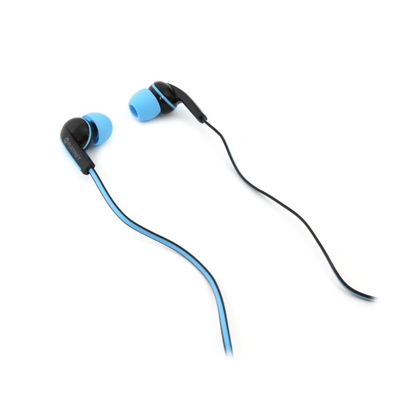 PLATINET IN-EAR EARPHONES MIC SPORT PM1031 BLUE 42942