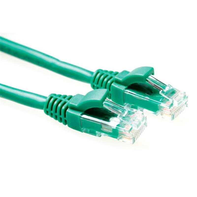 ACT UTP Cat5E 1.0m netwerkkabel Groen 1 m