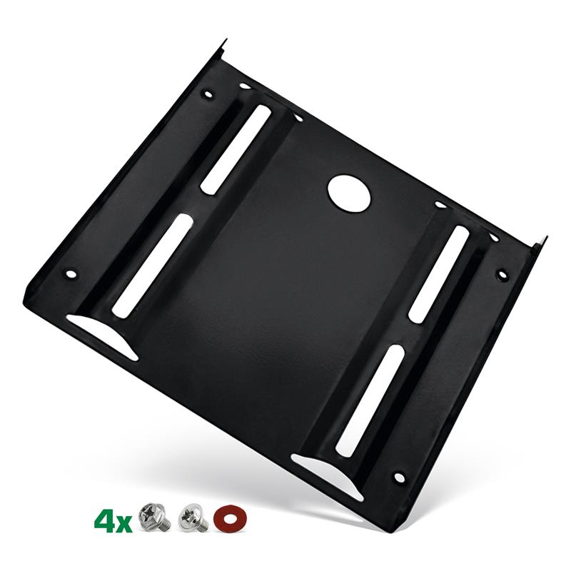 InLine HDD SSD mounting frame 2 5 to 3 5 with screws black