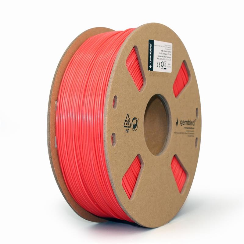 ABS Filament Fluor Rood 1 75 mm 1 kg