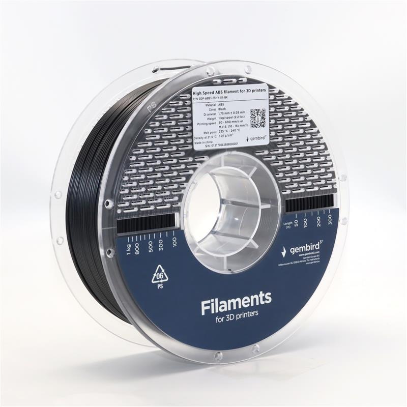 High Speed ABS Filament Zwart 1 75 mm 1 kg