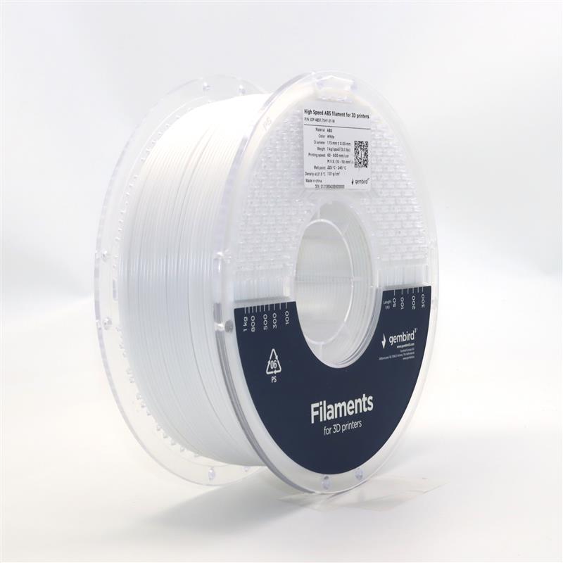 High Speed ABS Filament Wit 1 75 mm 1 kg