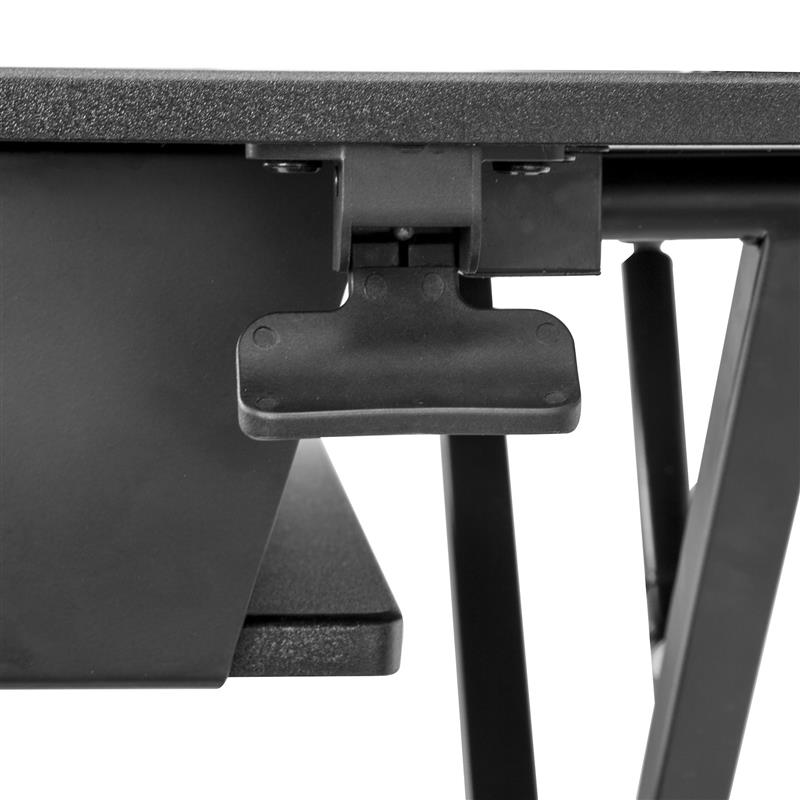 StarTech.com Zit Sta Bureau Converter met Toetsenbordlade, In Hoogte Verstelbaar Ergonomisch Ruim Bureau/Bureaublad (88 x 53cm), Geschikt voor 2 Monit