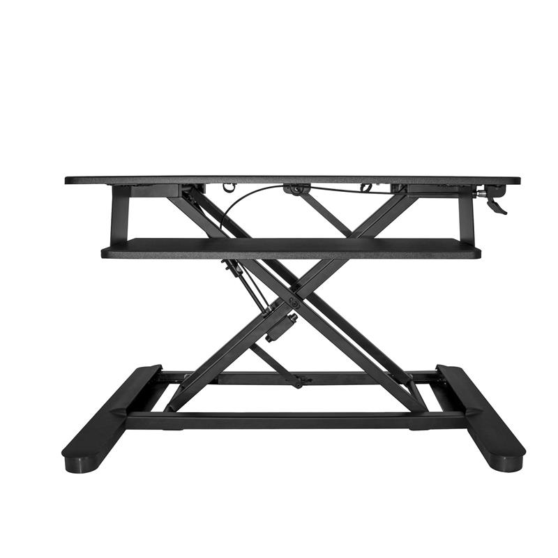 StarTech.com Zit Sta Bureau Converter met Toetsenbordlade, In Hoogte Verstelbaar Ergonomisch Ruim Bureau/Bureaublad (88 x 53cm), Geschikt voor 2 Monit