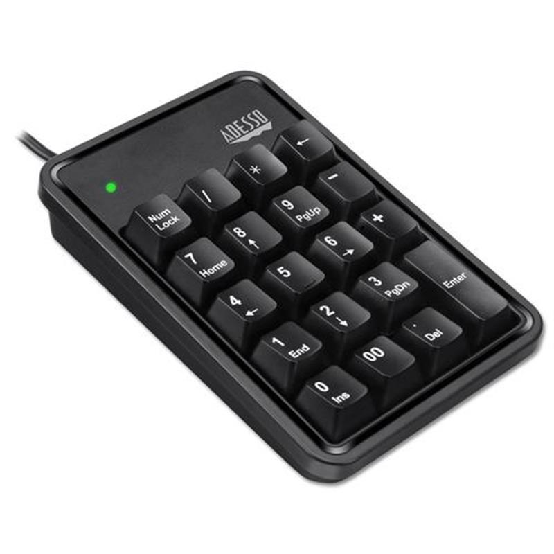 Adesso AKB-600HB numeriek toetsenbord USB Universeel Zwart