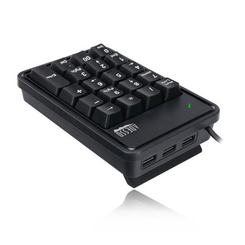 Adesso AKB-600HB numeriek toetsenbord USB Universeel Zwart