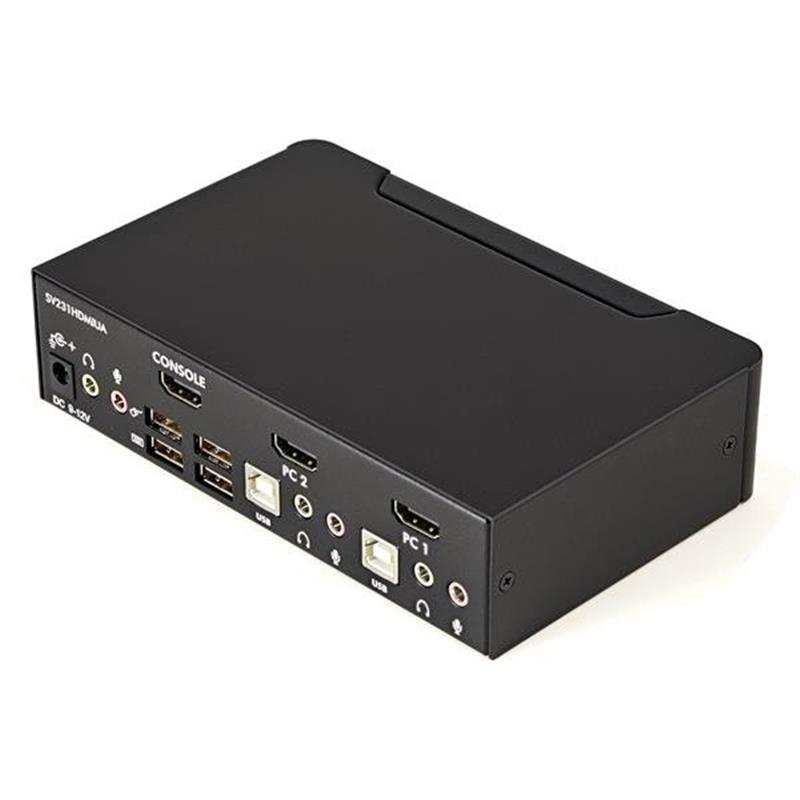 StarTech.com 2-poort USB HDMI KVM-switch met Audio en USB 2.0-hub