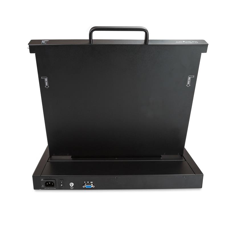 StarTech.com KVM Rack Console, Single Port VGA KVM met 17"" LCD Scherm voor Server Rack, Complete Universele 1U LCD KVM Lade met Kabels en Toebehoren,