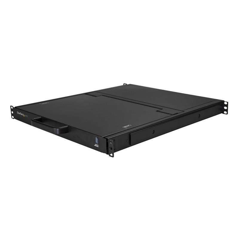 StarTech.com Single Port KVM Rack Console, HD 1080p, KVM Switch met 17"" LCD Scherm voor Server Rack, Universele 1U LCD KVM Lade met Kabels & Hardware