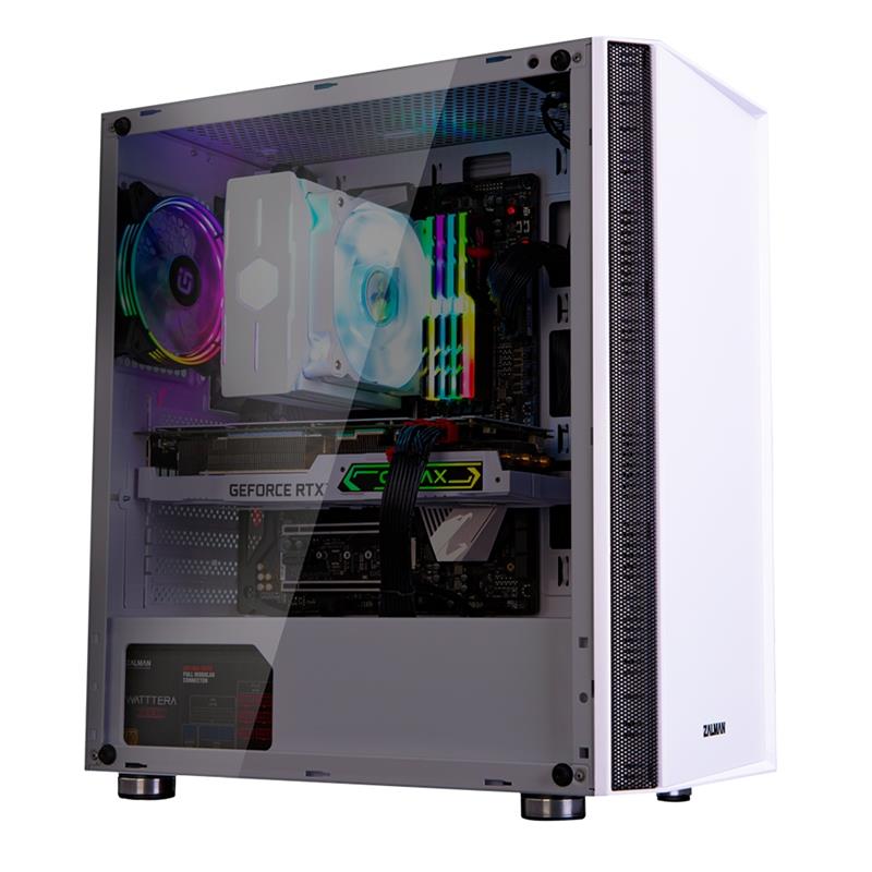 Zalman R2 WHITE computerbehuizing Midi Tower Wit