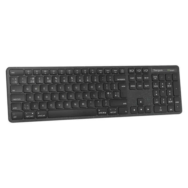 Targus AKB873UK toetsenbord Universeel RF-draadloos + Bluetooth QWERTY Brits Engels Zwart