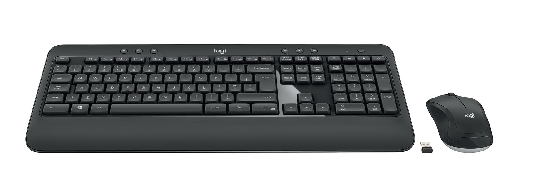 Logitech MK540 Advanced toetsenbord RF Draadloos QWERTY Brits Engels Zwart, Wit