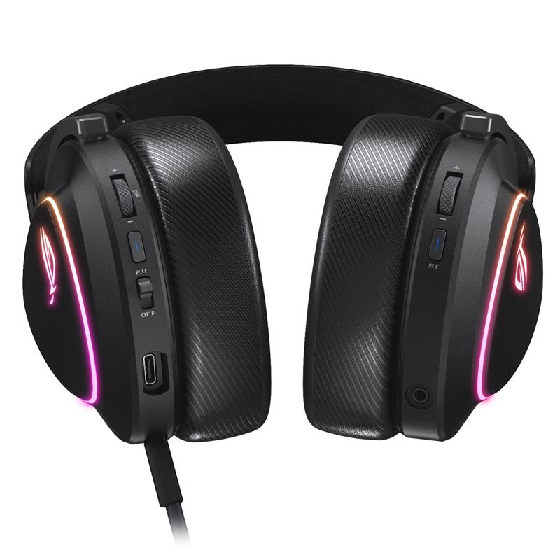 ASUS ROG DELTA II Headset Bedraad en draadloos Hoofdband Gamen USB Type-C Bluetooth Zwart