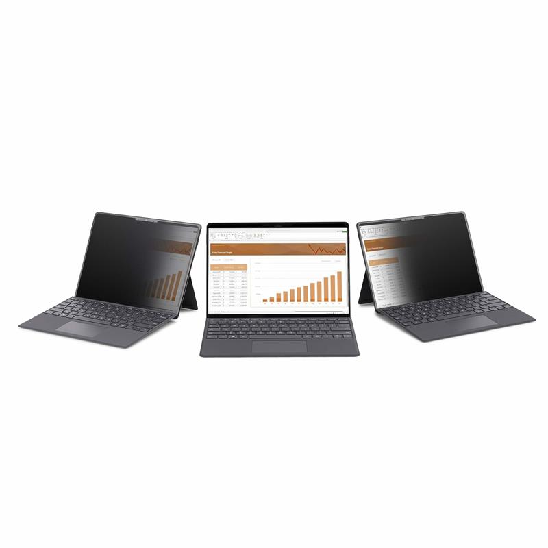 StarTech.com 4-Way 12.4in Surface Laptop Go 1/2/3 Privacy Filter, Portrait/Landscape, Touch-Enabled, +/- 30° Kijkhoek, Blauw licht Reductie, Matte Afw