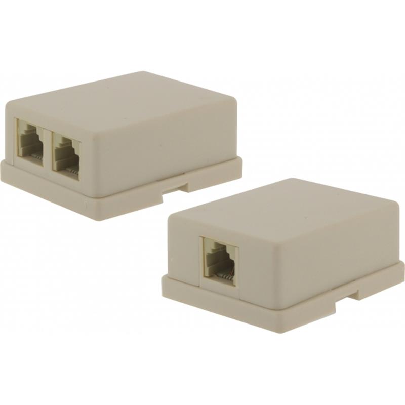 Xccess Modulaire Wanddoos RJ11 Splitter