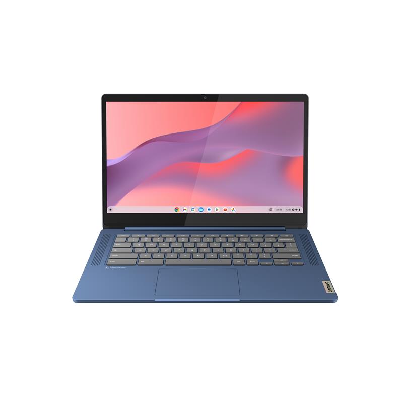 Lenovo IdeaPad Slim 3 Chrome MediaTek Kompanio 520 Chromebook 35,6 cm (14"") Full HD 8 GB LPDDR4x-SDRAM 128 GB eMMC Wi-Fi 6 (802.11ax) ChromeOS Blauw