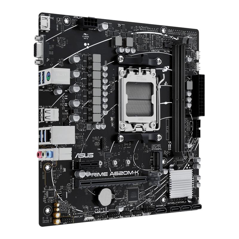 ASUS PRIME A620M-K AMD A620 Socket AM5 micro ATX