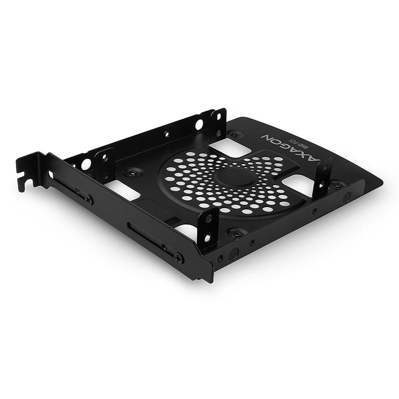 Axagon RHD-225 Halterahmen für 2x 2.5\"" im 3.5\"" PCI-Slot - schwarz Zwart Metaal