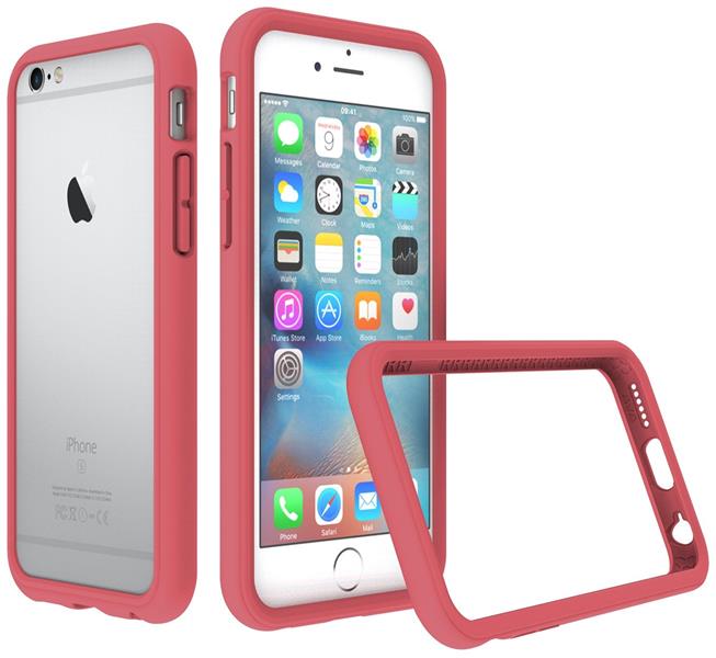 Rhinoshield Crash Guard Bumper 2 0 Apple iPhone 6 Plus 6S Plus Coral Pink