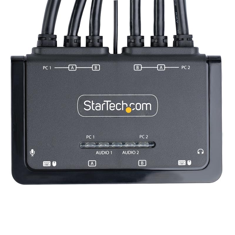 StarTech.com C2-DD46-UA2-CBL-KVM KVM-switch Zwart