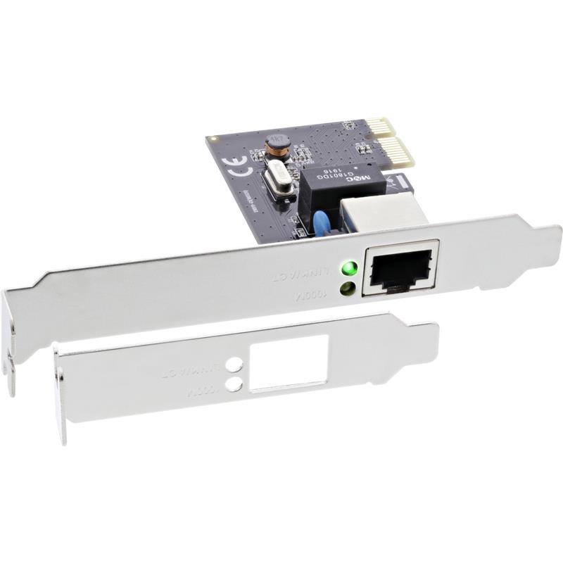 InLine Gigabit Network Card PCI Express 1GBit s PCIe x1 LP Bracket
