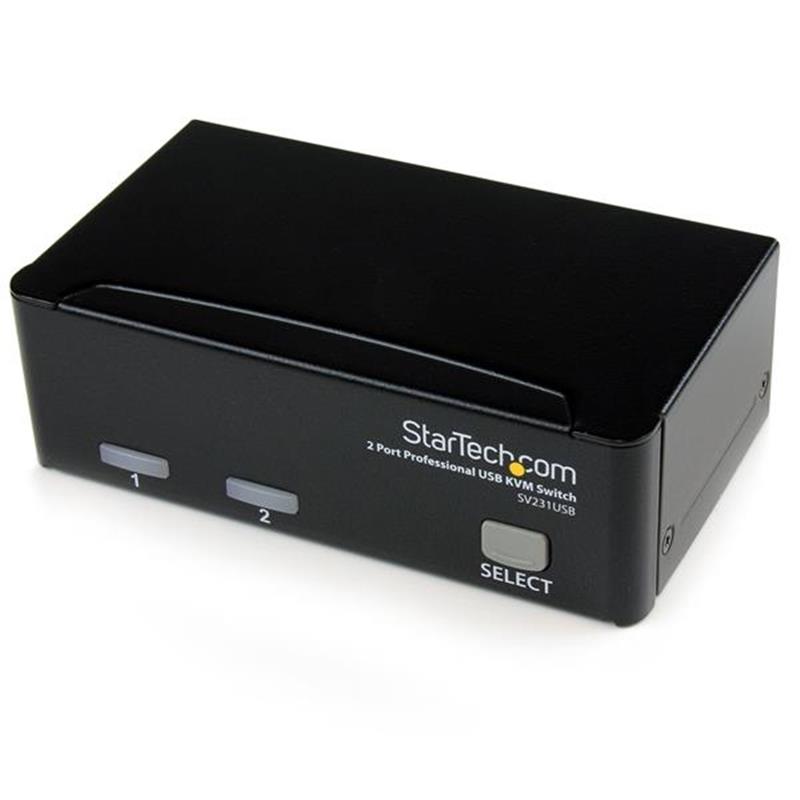 StarTech.com 2-poort Professionele USB KVM-Switch met Bekabeling