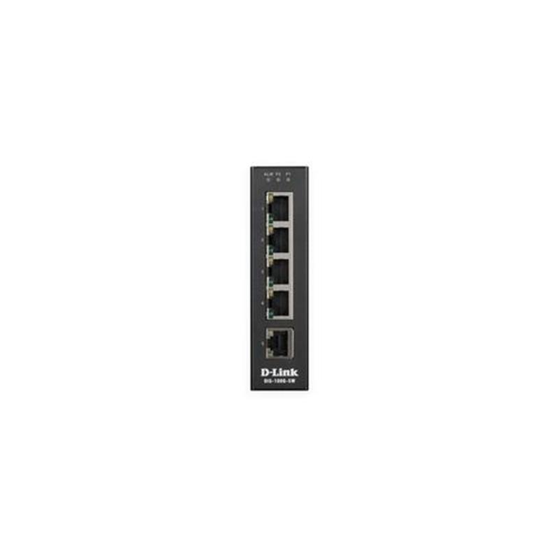 D-Link DIS-100G-5W Unmanaged L2 Gigabit Ethernet (10/100/1000) Zwart