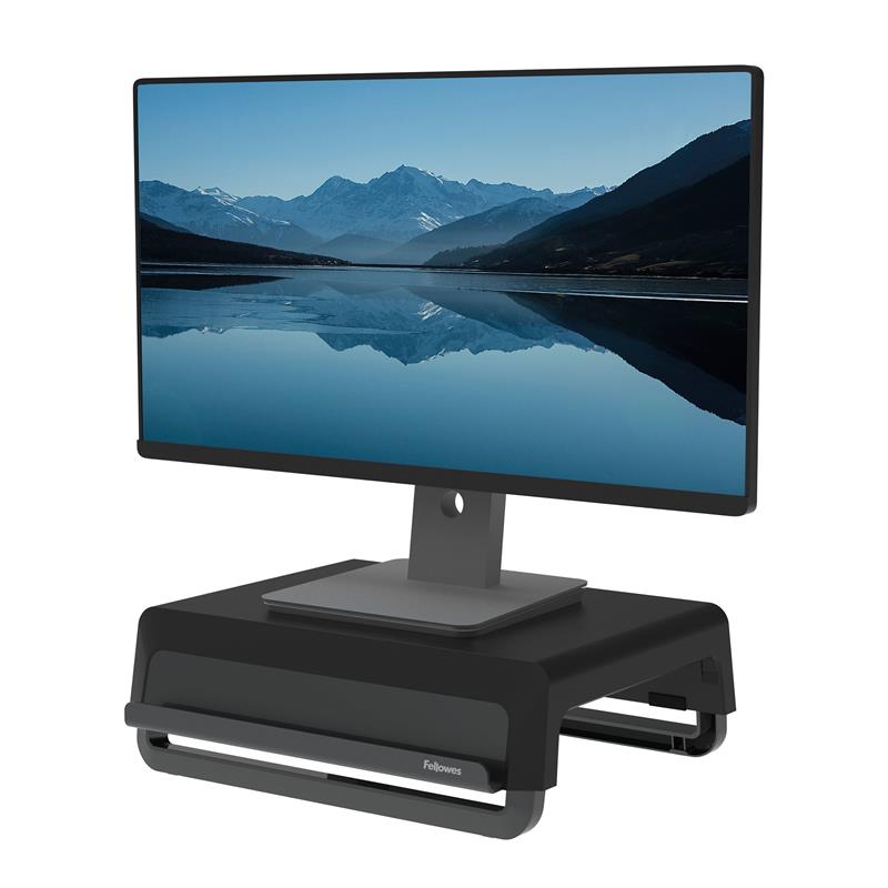 Fellowes Breyta Monitor Ständer tragbar mit Handgriff schwarz Zwart, Grijs Bureau