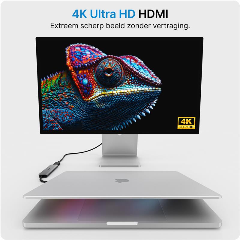 Voomy Connect H5 - 5 in 1 Hub - 4K HDMI - USB-C PD 3.0 100W