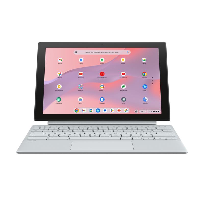 ASUS Chromebook CL3001DM2A-R70266 ARM Cortex 520 26,7 cm (10.5"") Touchscreen WUXGA 8 GB LPDDR4x-SDRAM 64 GB eMMC Wi-Fi 6 (802.11ax) ChromeOS Zilver