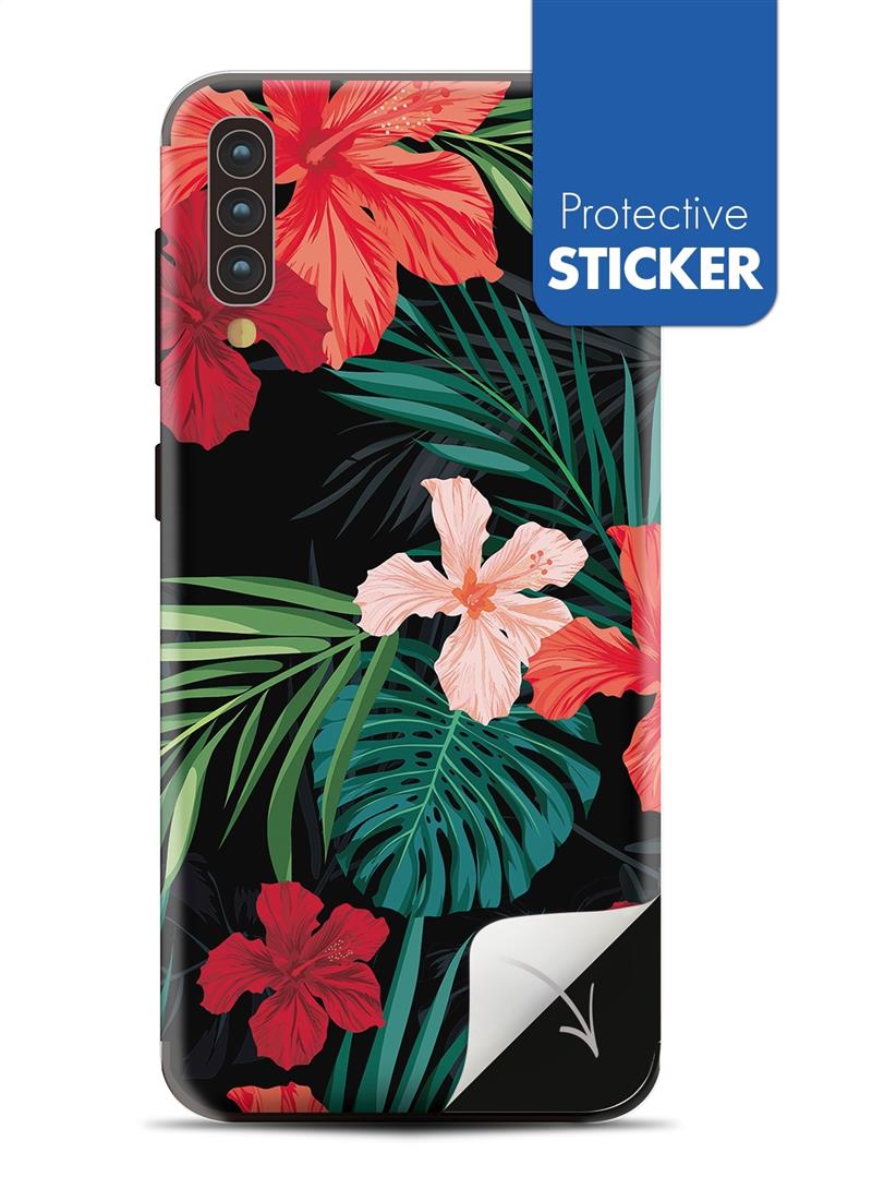 My Style PhoneSkin For Samsung Galaxy A30s A50 Red Caribbean Flower