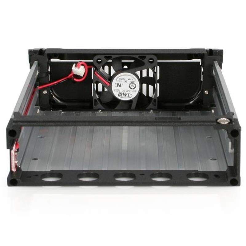 StarTech.com Zwarte Aluminum 5,25 inch Robuuste SATA Harde Schijf Mobile Rack Lade