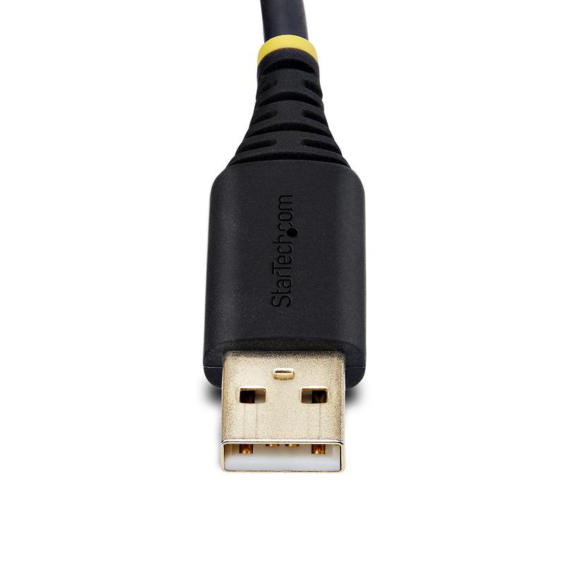 StarTech.com 1P10FFCN-USB-SERIAL seriële kabel Zwart 3 m USB Type-A DB-9