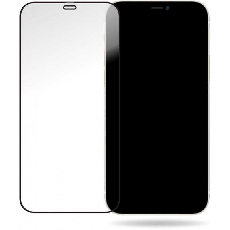 Mobilize Glass Screen Protector - Black Frame - Apple iPhone 12 12 Pro