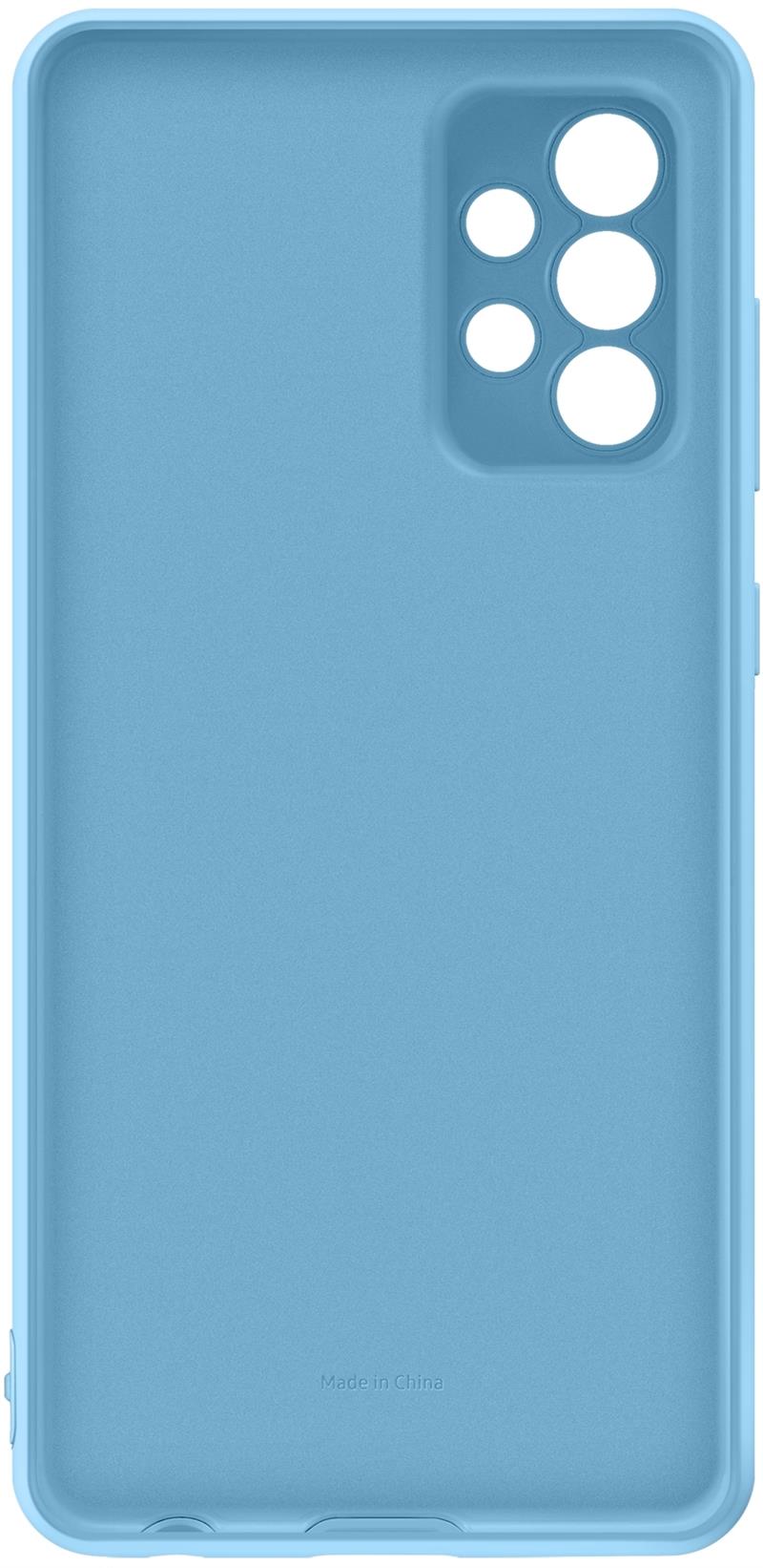 Samsung A72 Silicone Cover Blue mobiele telefoon behuizingen 17 cm (6.7"") Hoes Blauw