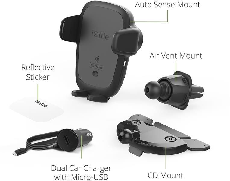 iOttie AutoSns Wirel 2in1 AirVnt CD Mnt