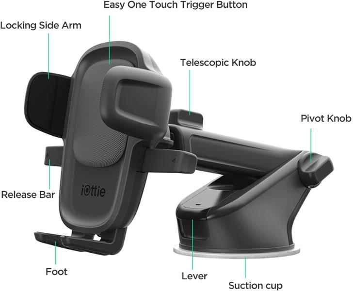 iOttie Easy One Touch 5 Dash Windsh Mnt