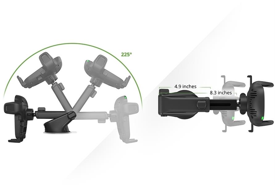 iOttie Easy One Touch Wireless 2 Dash Windshield Mount 7 5W 10W Black