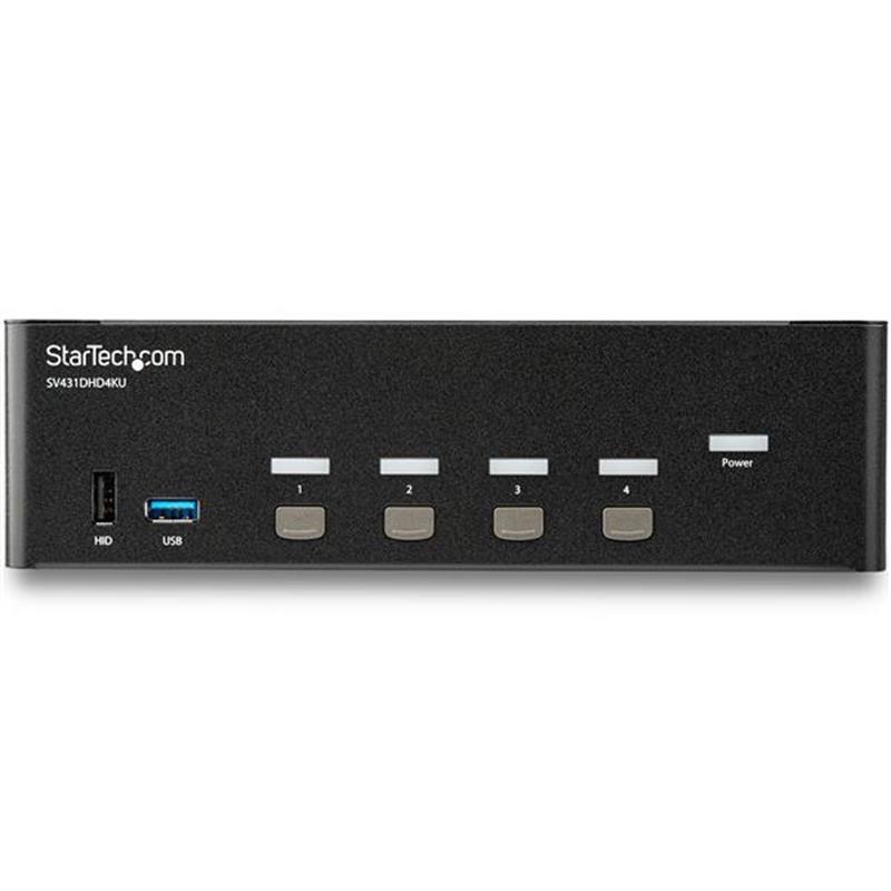 StarTech.com 4 poorts HDMI KVM switch 4K 30Hz dual display